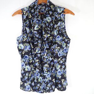 ANNE FONTAINE / MADE IN PARIS , FRANCE, Woman's size: 6 / 40 Floral Top.